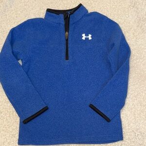 Under Armour Kids Royal Blue Quarter-Zip Sweatshirt